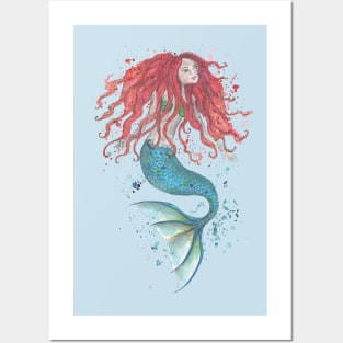 Mermaid Posters and Art